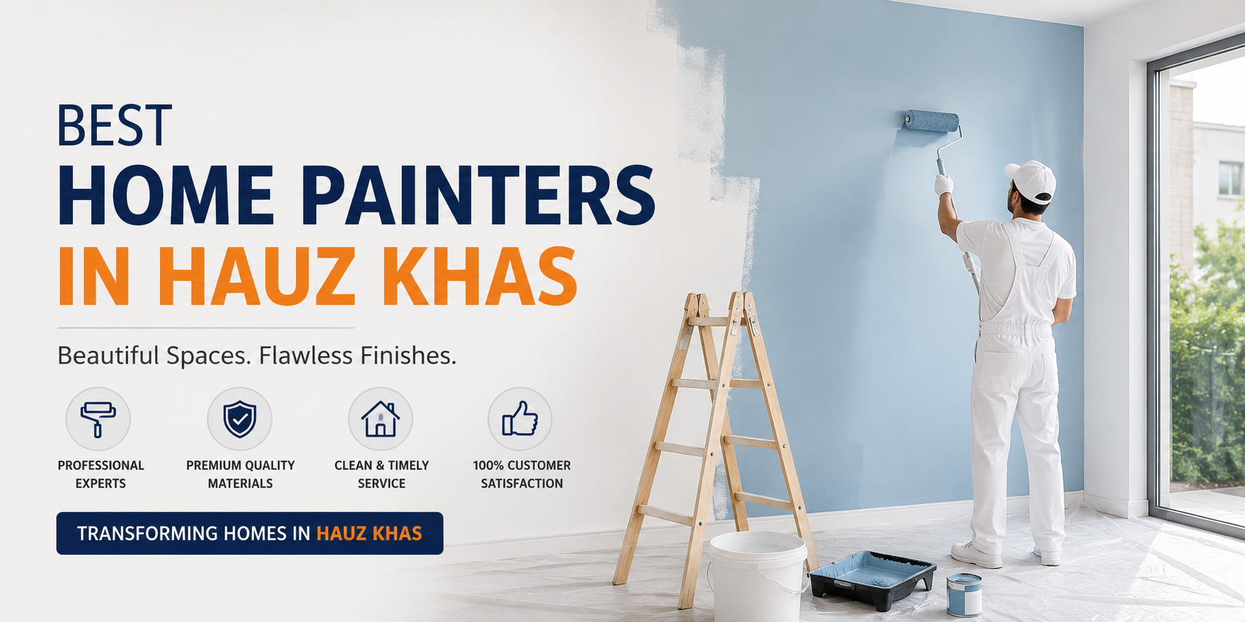 Best Home Painters in Hauz Khas, Delhi | Book a Free Site Visit