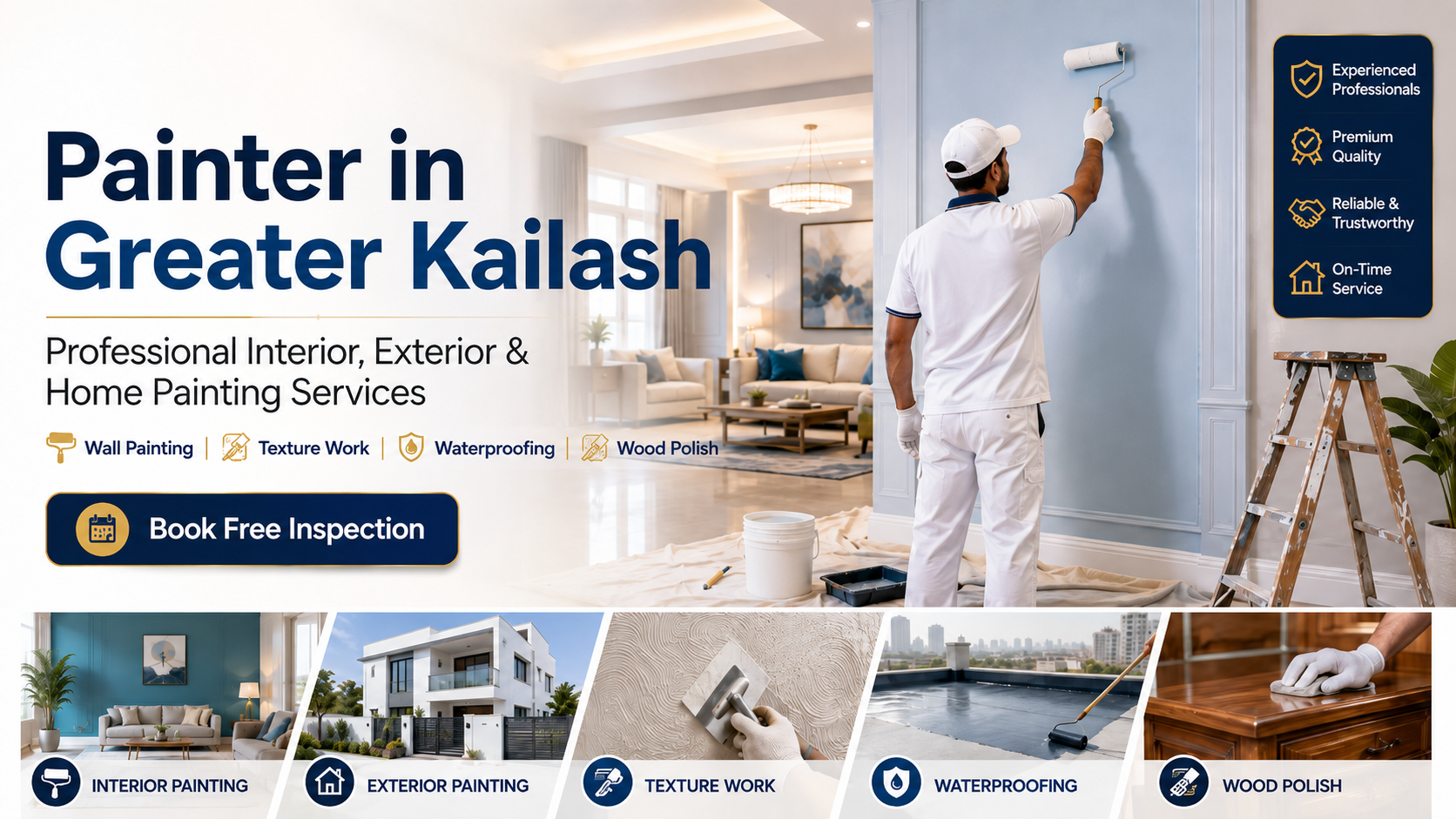 Best Painter in Greater Kailash for Professional Wall Painting Services